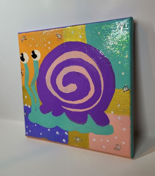 Gary's Cousin 8x8 Painting on Canvas - Image 3