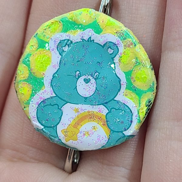Wish Bear Bottle Cap Pin Care Bear Inspired