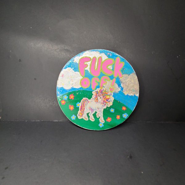 FUCK OFF! Painting on Upcycled Wood - Image 6