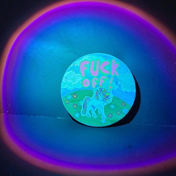 FUCK OFF! Painting on Upcycled Wood - Image 4