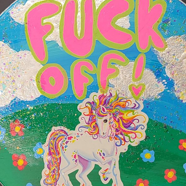 FUCK OFF! Painting on Upcycled Wood - Image 2
