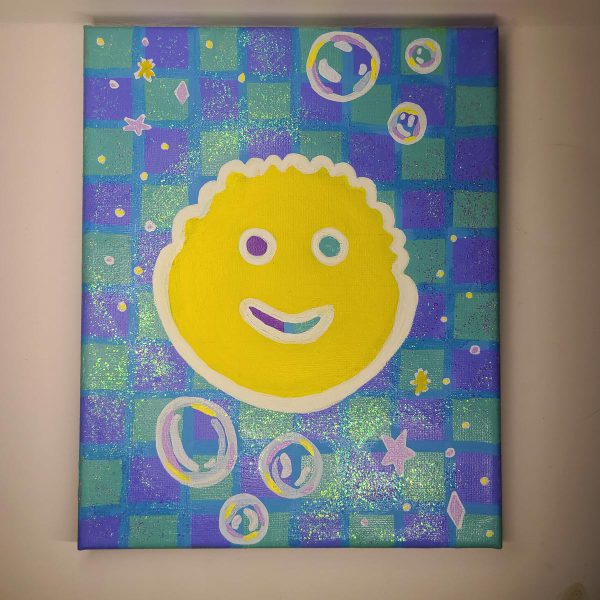 YAASSS SCRUB DADDY! painting on 8x10 Canvas - Image 2