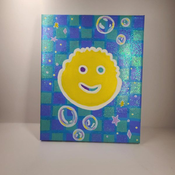 YAASSS SCRUB DADDY! painting on 8x10 Canvas - Image 3