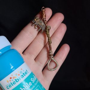 Elephant Bubble wand pendant