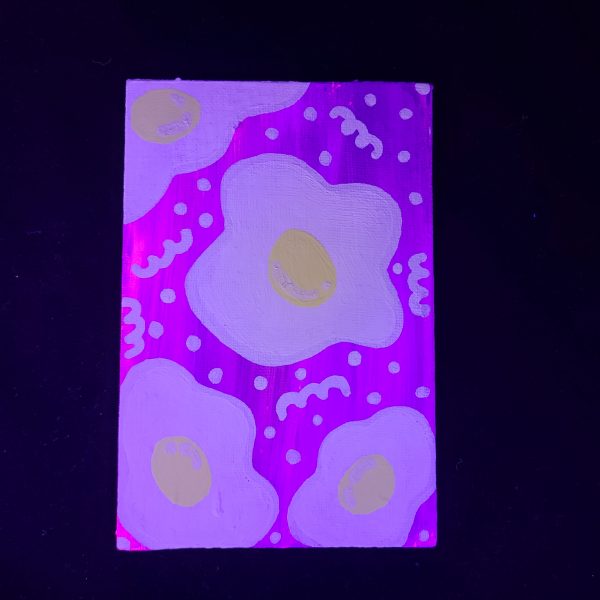 Breakfast for Dinner 4x6 painting on canvas - Image 2