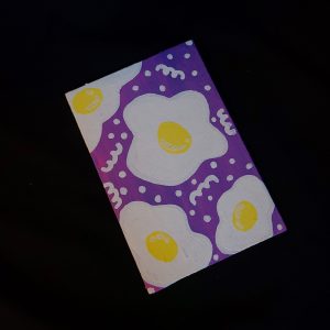 Breakfast for Dinner 4x6 painting on canvas