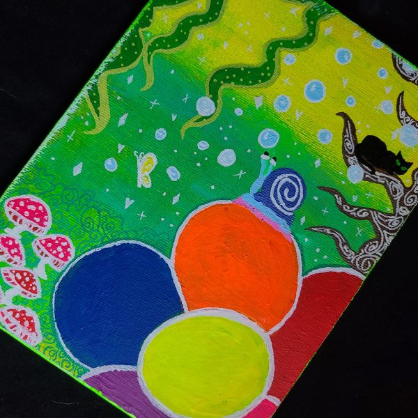 Mystic Dreamstate 7x9 painting on canvas - Image 4